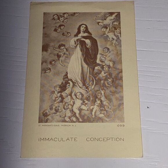 Vintage Set of 5 Religious Prayer Cards The Holy Family Mary Catholic Religion - Picture 7 of 13